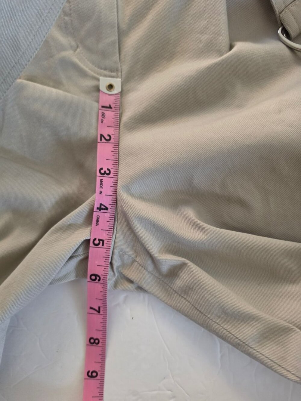 Monosuit Paperbag Wide Leg Pants Beige High Rise Belted Cotton Blend EU Made - Picture 6 of 9